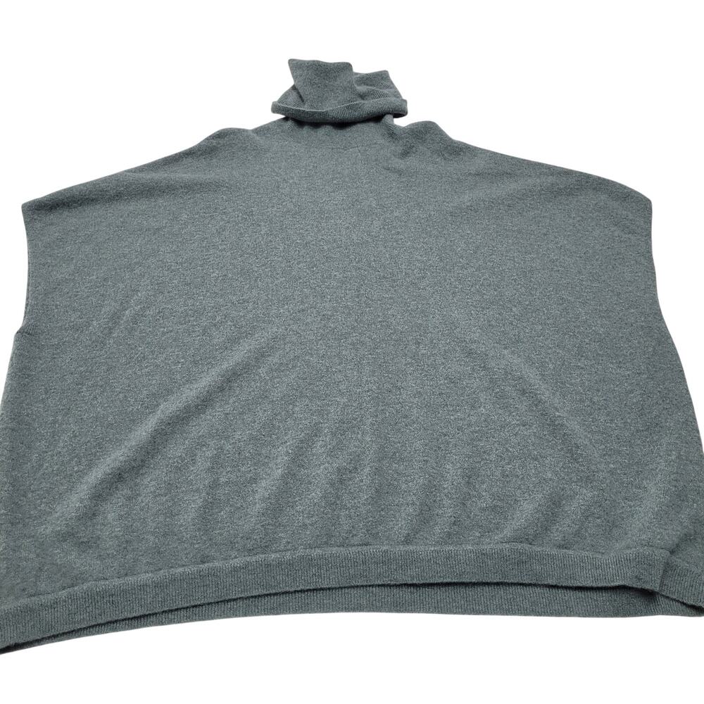 Garnet Hill 100% cashmere oversized pullover sweater cowl turtleneck sleeveless